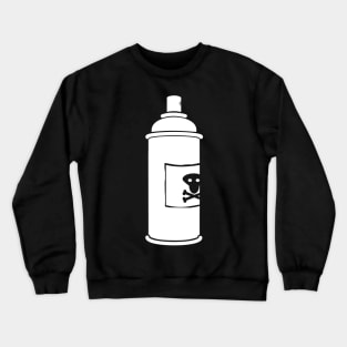 Skull and Bones spray can - white Crewneck Sweatshirt